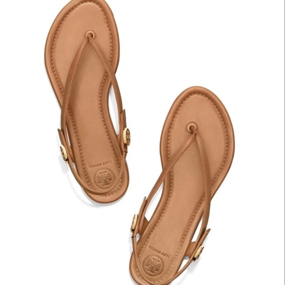 Tory Burch Shoes - Tory Burch Minnie Travel Sandals, Royal Tan, Sz 10